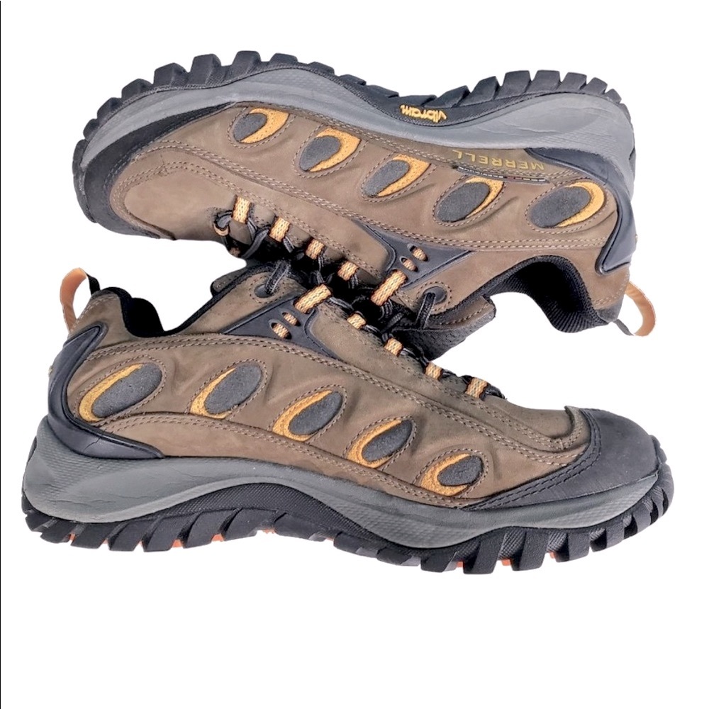 Merrell Radius Waterproof Dark Brown Hiking Shoes Mens Sz 8 (Womens 9)